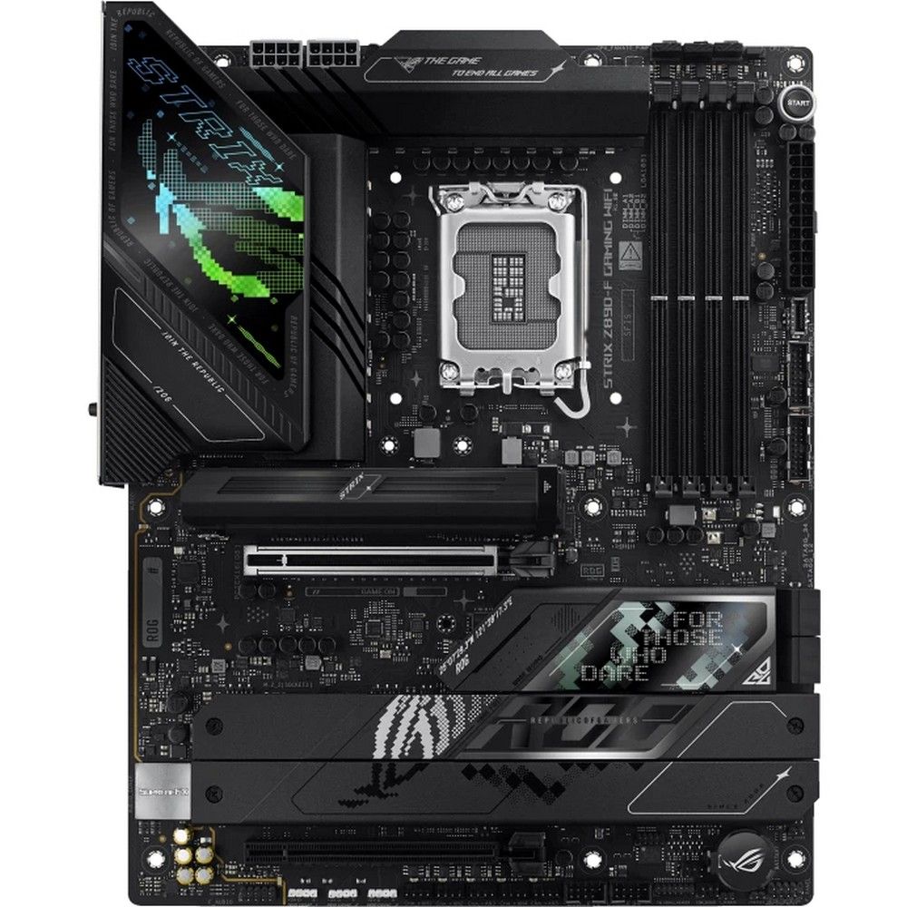 Материнская плата ASUS ROG STRIX Z890-F GAMING WIFI LGA1851 ATX 4xDDR5 2xPCIEx16 5xM.2 2xThunderbolt 2xUSB-C DP HDMI 2.5GLAN Wi-Fi 7