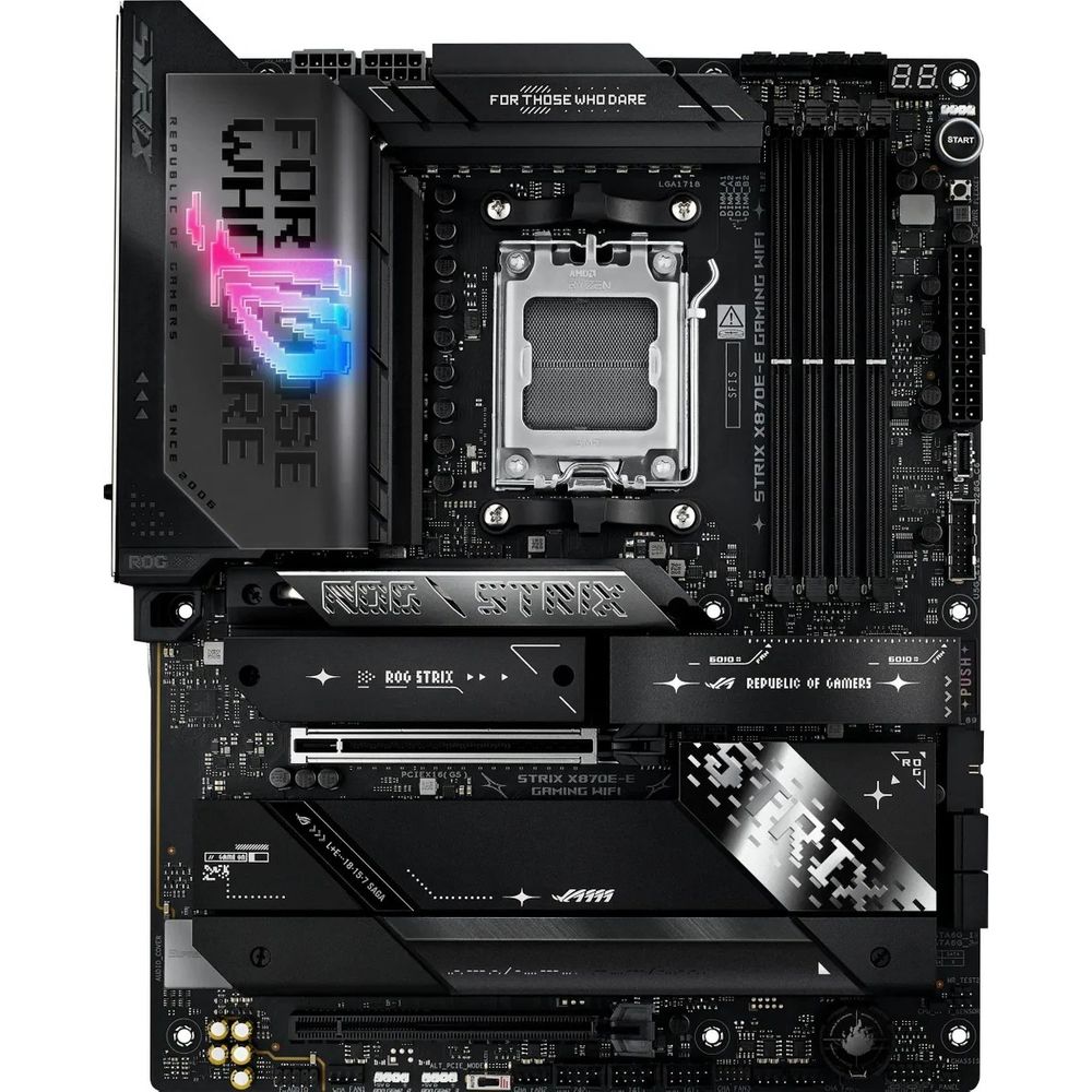 Материнская плата ASUS ROG STRIX X870E-E GAMING WIFI AM5 ATX 4xDDR5 2xPCIEx16 5xM.2 2xUSB-C HDMI 5GLAN Wi-Fi 7