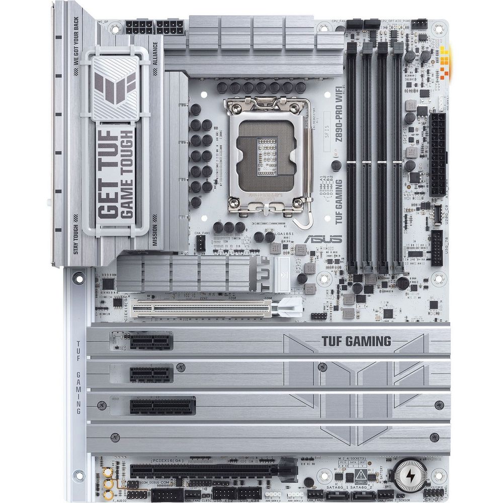 Материнская плата ASUS TUF GAMING Z890-PRO WIFI LGA1851 ATX 4xDDR5 2xPCIEx16 PCIEx4 2xPCIEx1 4xM.2 2xThunderbolt DP HDMI 2.5GLAN Wi-Fi 7