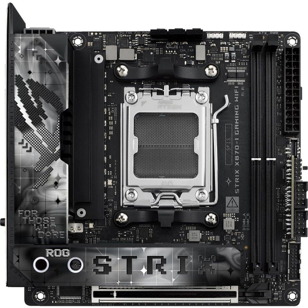 Материнская плата ASUS ROG STRIX X870-I GAMING WIFI AM5 mini-ITX 2xDDR5 PCIEx16 2xM.2 3xUSB-C HDMI 2.5GLAN Wi-Fi 7