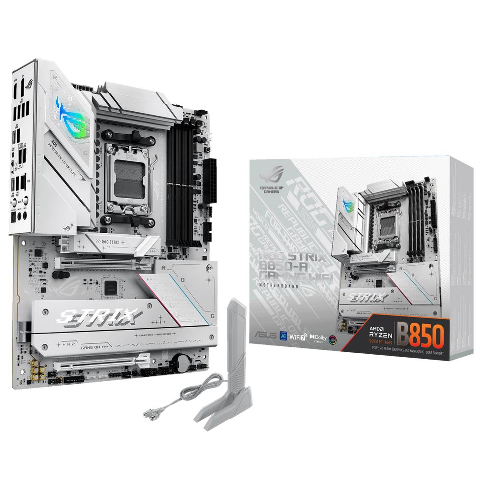 Материнская плата ASUS ROG STRIX B850-A GAMING WIFI AM5 ATX 4xDDR5 2xPCIEx16 4xM.2 2xUSB-C DP HDMI 2.5GLAN Wi-Fi 7