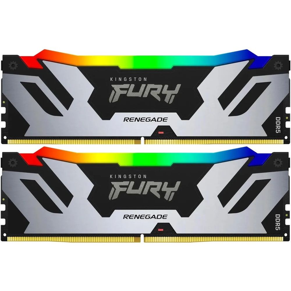 Модуль памяти Kingston OEM 32GB  DDR5 6400 DIMM FURY Renegade RGB XMP Gaming Memory Non-ECC, CL32, 1.4V, (Kit of 2) 1RX8 32-39-39  288-pin 16Gbit, RTL