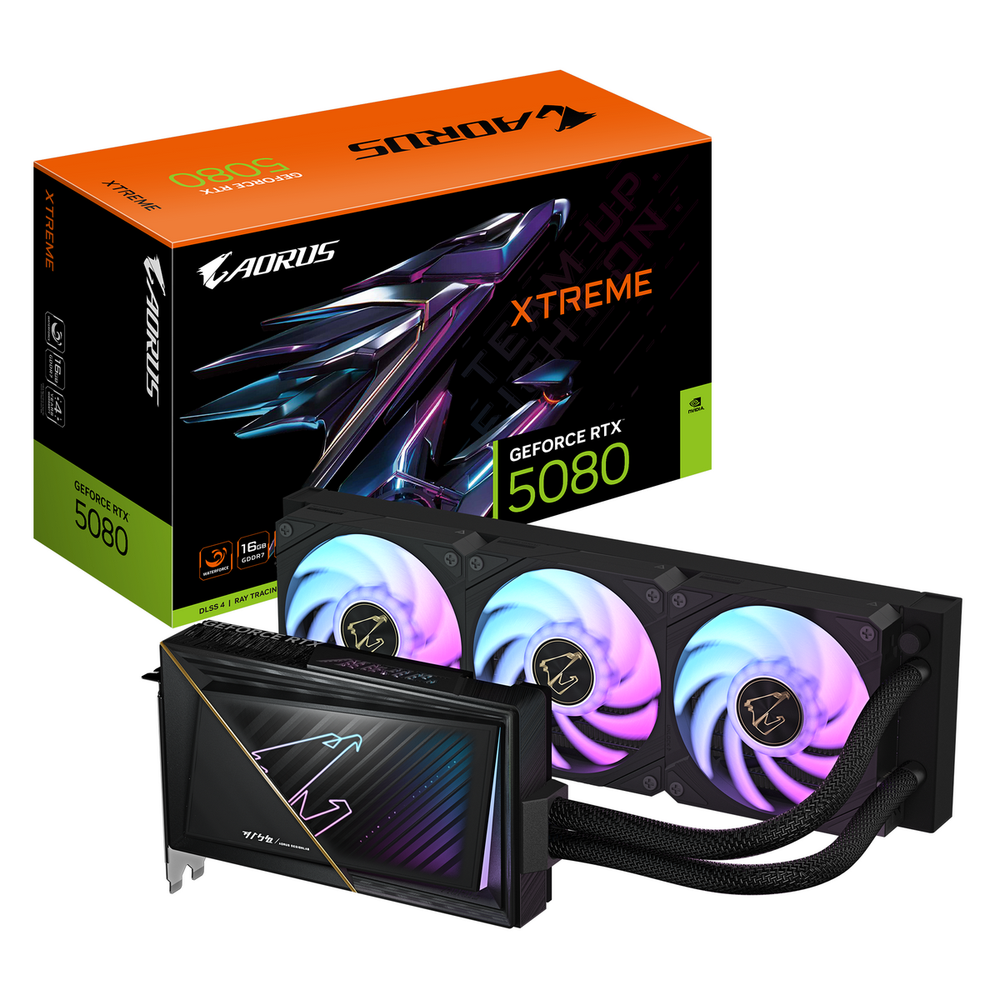 Видеокарта Gigabyte RTX5080 XTREME WATERFORCE 16GB GDDR7 256bit 3xDP HDMI 3FAN RTL