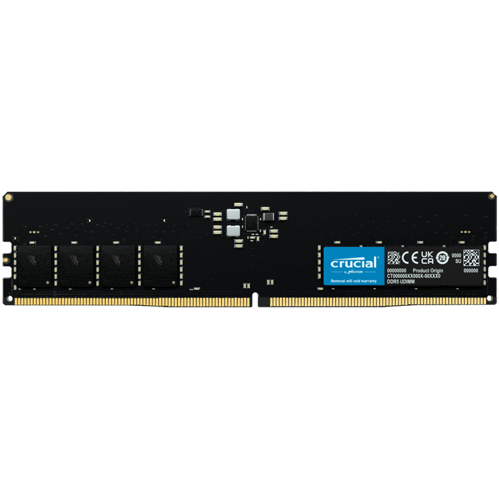 Модуль памяти Crucial 16GB DDR5 5600 DIMM Classic Non-ECC, CL46, 1.1V, Tray