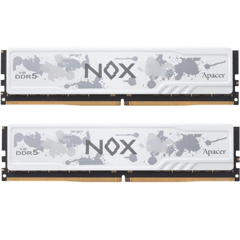 Модуль памяти Apacer DDR5 DIMM 6200-40 2048x8 64GB 1.35V OC NOX White DDR5 w/HS RP-K2