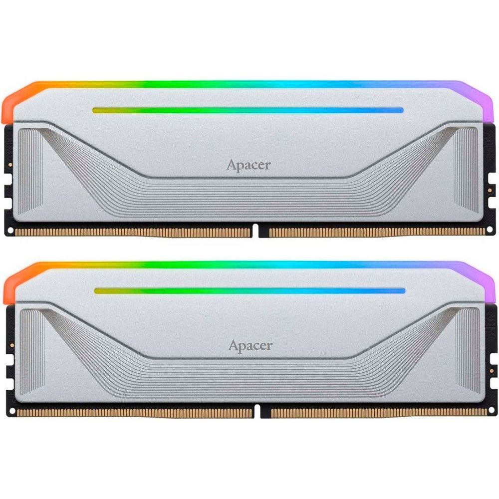Модуль памяти Apacer DDR5 DIMM 6000-38 2048x8 64GB 1.35V OC NOX RGB Silver w/HS RP-K2