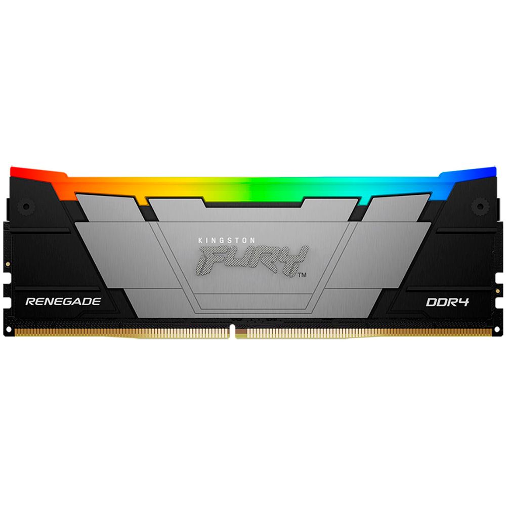 Модуль памяти Kingston 8GB DDR4 3600 DIMM FURY Renegade RGB Black Gaming Memory Non-ECC, CL16, 1.35V, Heat Shield, XMP, RTL