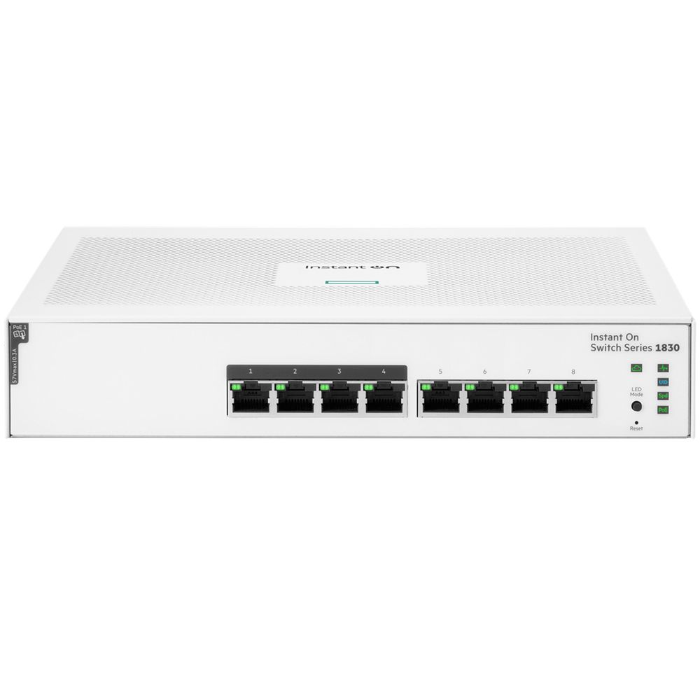 Коммутатор HPE Bad Pack JL811A HPE  Aruba Instant On 1830 8G Web-managed  4p Class4 PoE 65W fanless Switch bp