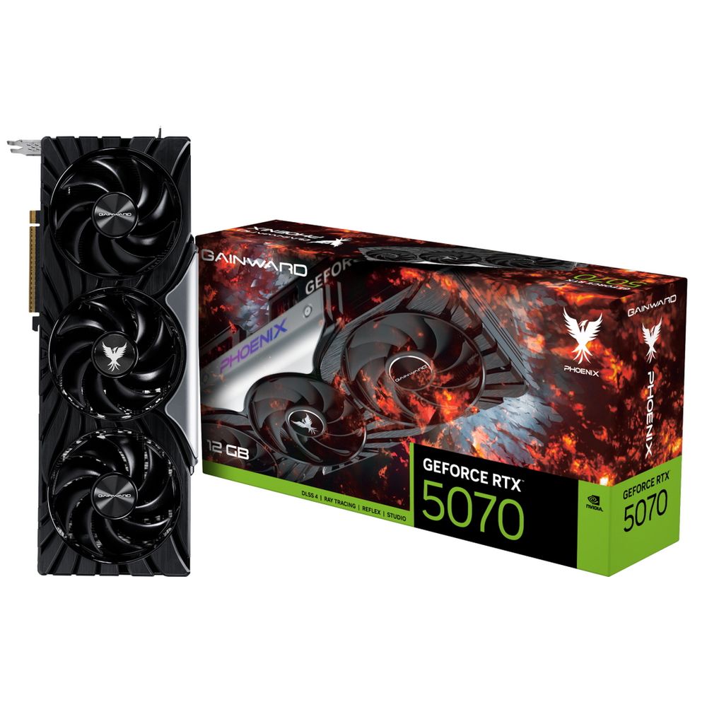 Видеокарта Gainward RTX5070 PHOENIX 12GB GDDR7 192bit 3xDP HDMI 3FAN RTL