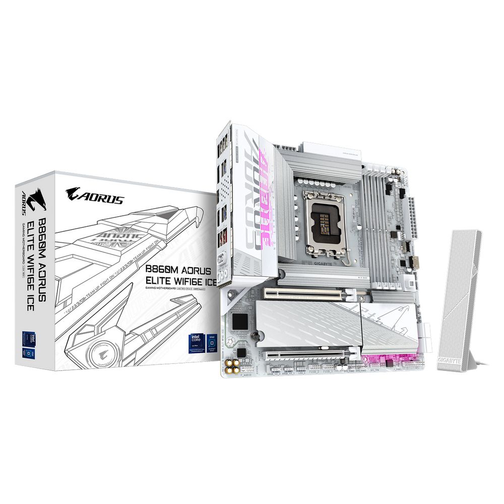 Материнская плата Gigabyte B860M AORUS ELITE WIFI6E ICE,