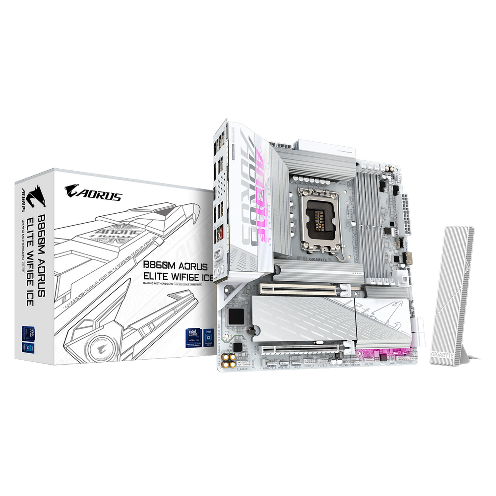 Материнская плата Gigabyte B860M AORUS ELITE WIFI6E ICE,