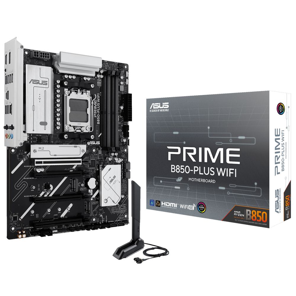 Материнская плата ASUS PRIME B850-PLUS WIFI AM5 ATX 4xDDR5 4xPCIEx16 3xM.2 USB-C DP HDMI 2.5GLAN WIFI 6E