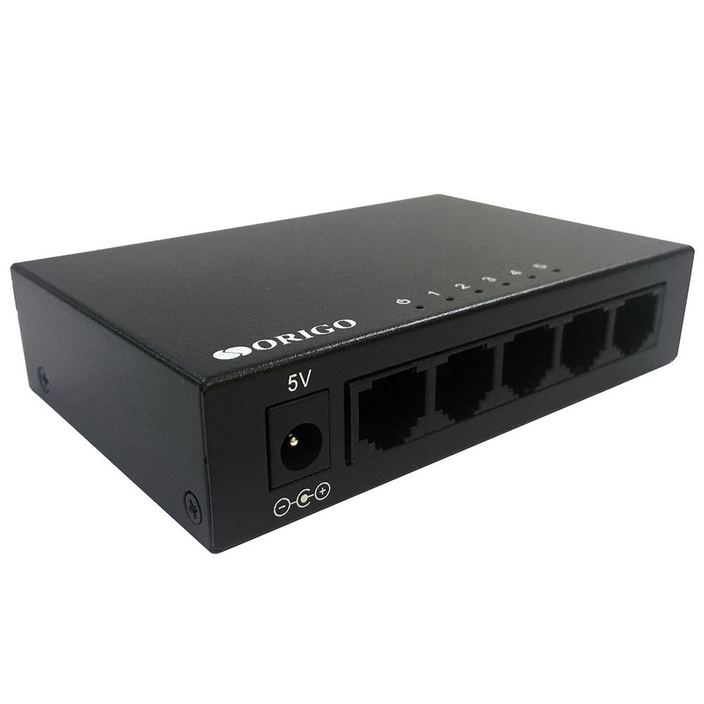 Неуправляемый коммутатор ORIGO OS2205/A2A 5x1000Base-T, корпус металл