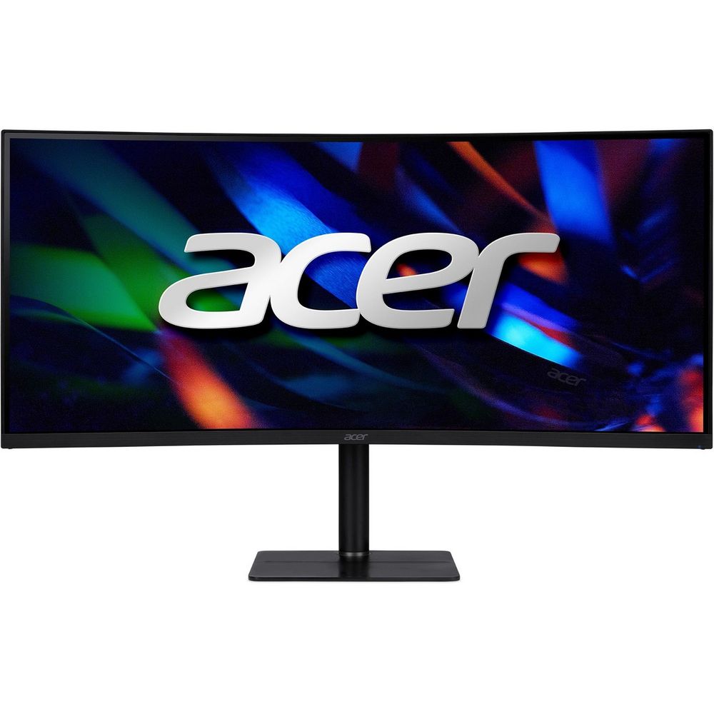 Монитор 34" ACER Nitro CZ342CURVbmiphuzx Black (Curved 1000R Black, 21:9, VA, 3440x1440, 0,5 / 1ms, 300cd, 180Hz, 1xHDMI(2.0) + 1xDP(1.4) + 1xType-C(65W) + Audio out + USB2.0 + USB-B (2up 2down), Speakers 3Wx2, sync: FreeSync Premium, hdr: HDR 10, hadj 110, DE: Delta E<2, Vesa: 100x100)