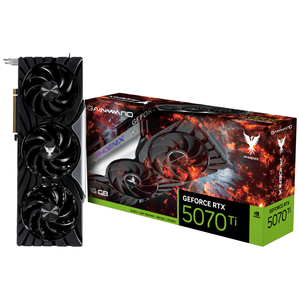 Видеокарта Gainward RTX5070Ti PHOENIX 16GB GDDR7 256bit 3xDP HDMI 3FAN RTL