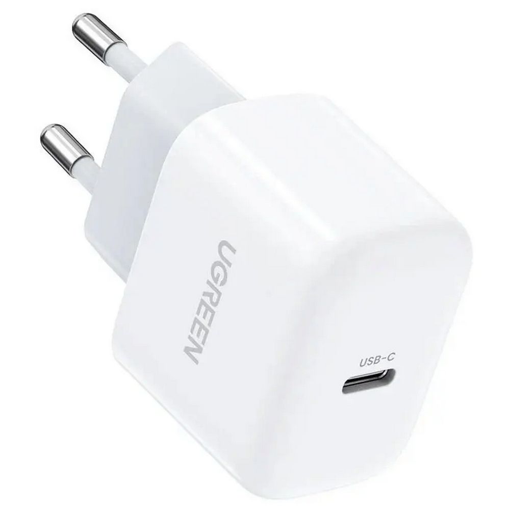 Зарядное устройство UGREEN CD241 (10220) Mini USB-C 20W PD Fast Charger. Цвет: белый
