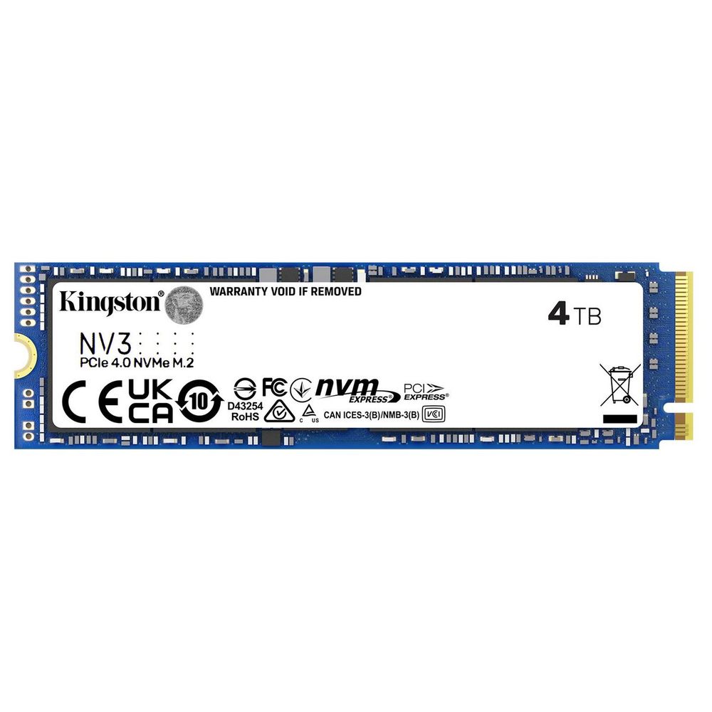 Твердотельный накопитель SSD Kingston PCIe 4.0 x4 4TB SNV3S/4000G NV3 M.2 2280