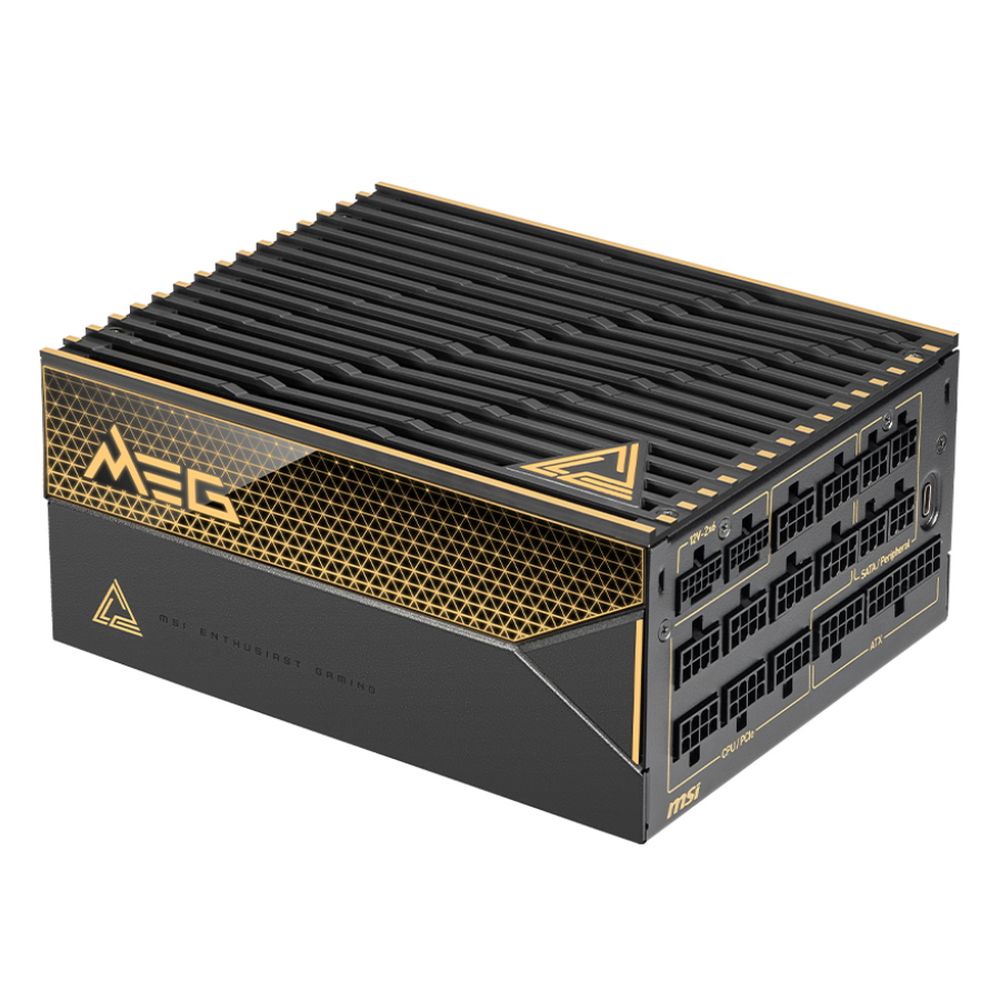 Блок питания ПК MSI MEG Ai1600T PCIE5 , 1600W, 80+ Titanium, полностью модульный, ATX 3.1, PCIE5.1, RTL