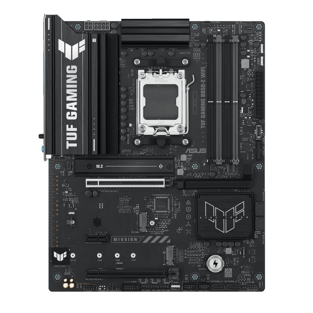 Материнская плата ASUS TUF GAMING B850-E WIFI AM5 ATX 4xDDR5 2хPCIEx16 PCIEx1 3xM.2 USB-C DP HDMI 2.5GLAN WIFI 6E