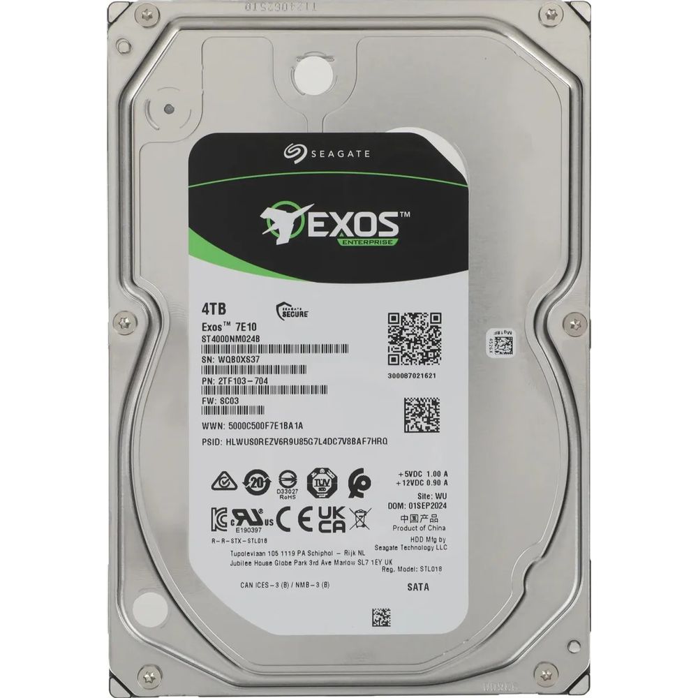 Жесткий диск серверный Seagate 3.5" 4TB ST4000NM024B Exos 7E10