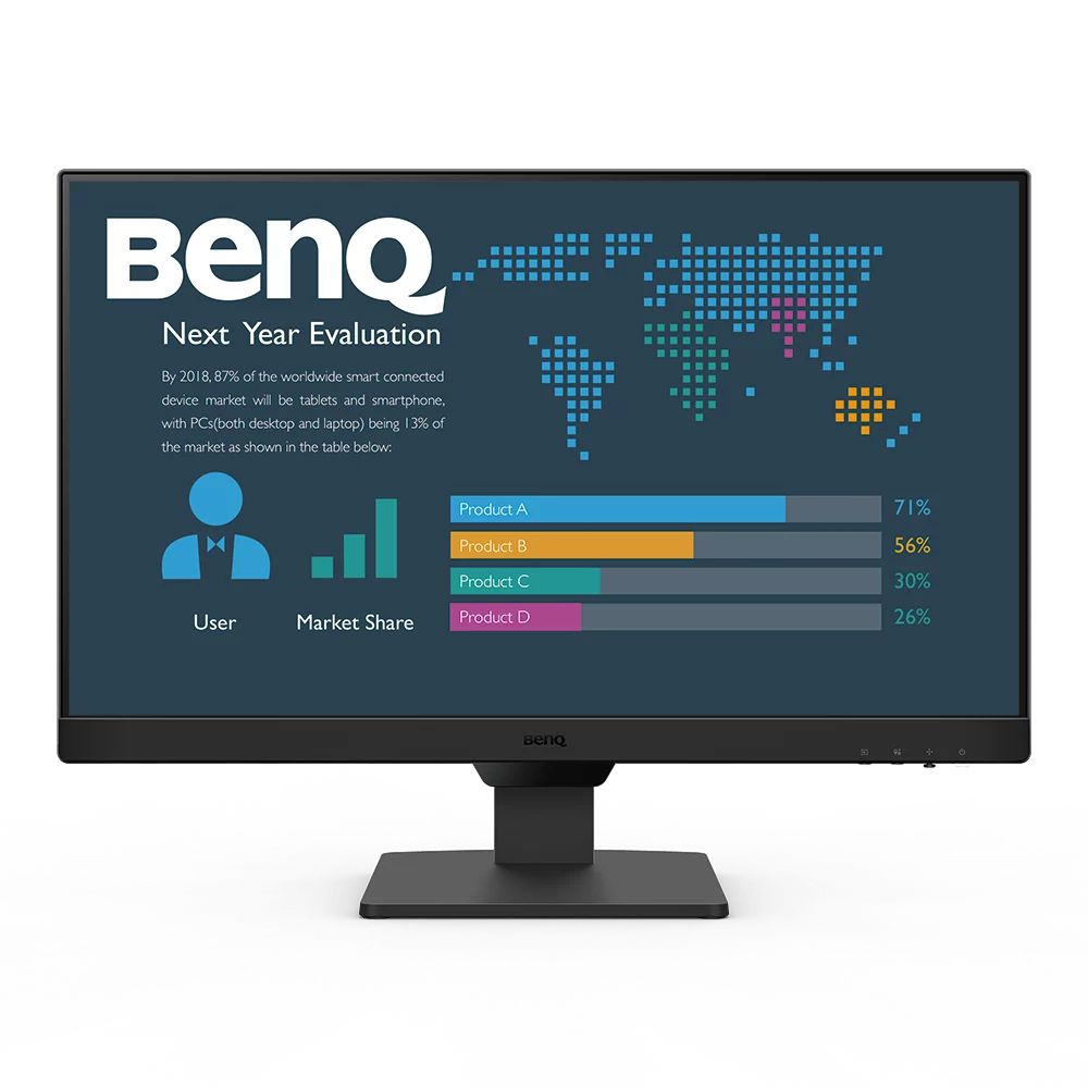 Монитор 23.8" BenQ BL2490 Black (1920x1080, IPS, 100Hz, 20M:1, 250cd, 5ms, 2*HDMI, DP, Speakers, Flicker-free;Low Blue Light, 3Y)