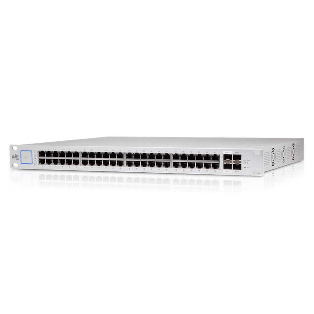 Коммутатор Ubiquiti Bad Pack UniFi Switch 48 PoE [USW-48-PoE] Ubiquiti PoE в стойку, 48х 1G RJ45, 4х SFP,  Вт, (072146)раздача 195 bp