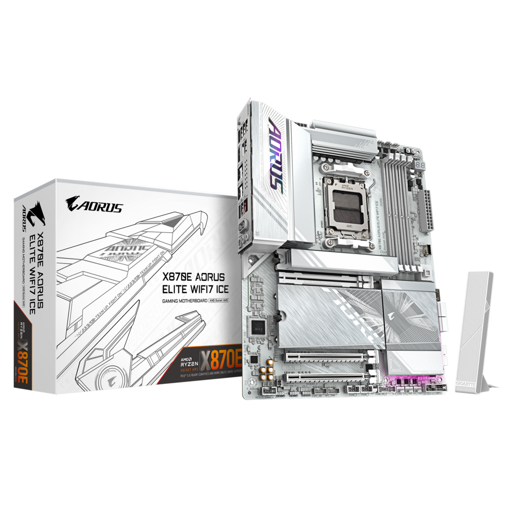 Материнская плата Gigabyte X870E AORUS ELITE WIFI7 ICE, RTL