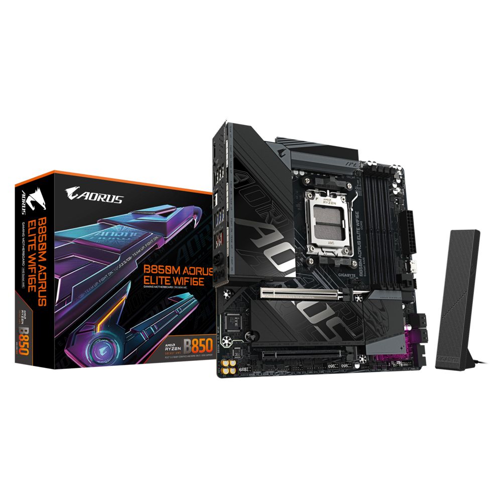 Материнская плата Gigabyte B850M AORUS ELITE WIFI6E, RTL