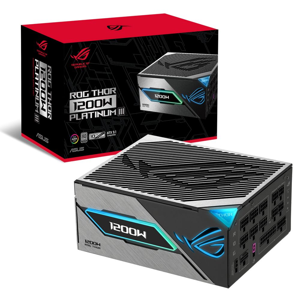 Блок питания ПК ASUS ROG-THOR-1200P3-GAMING