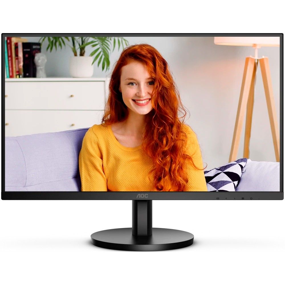 Монитор 27" AOC U27B3A  IPS, 3840x2160, 60Hz, 4ms, 350сd/m, 1000:1, HDR10 | 2xHDMI(2.0), DP(1.4) | InPSU, Speakers, Vesa 100, Black