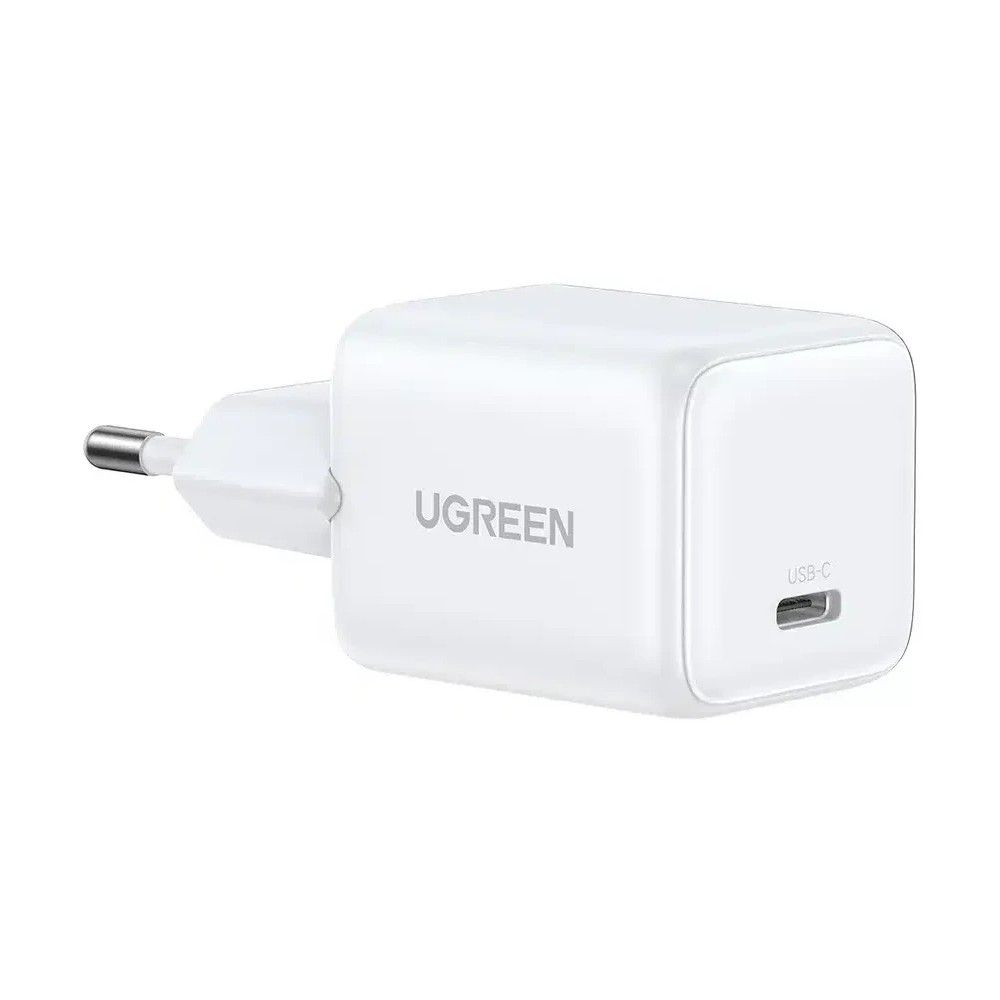 Сетевое зарядное устройство UGREEN X513 (65013) 30W USB-C GaN Fast Charger с кабелем USB-C-USB-C.  Длина: 1м. Цвет: белый