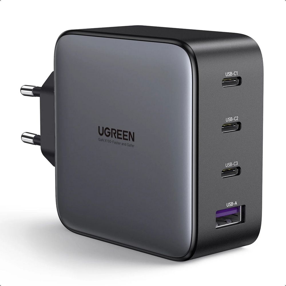 Сетевое зарядное устройство UGREEN CD226 (40747) Nexode 100W USB-A+3*USB-C GaN Tech Fast Charger EU.