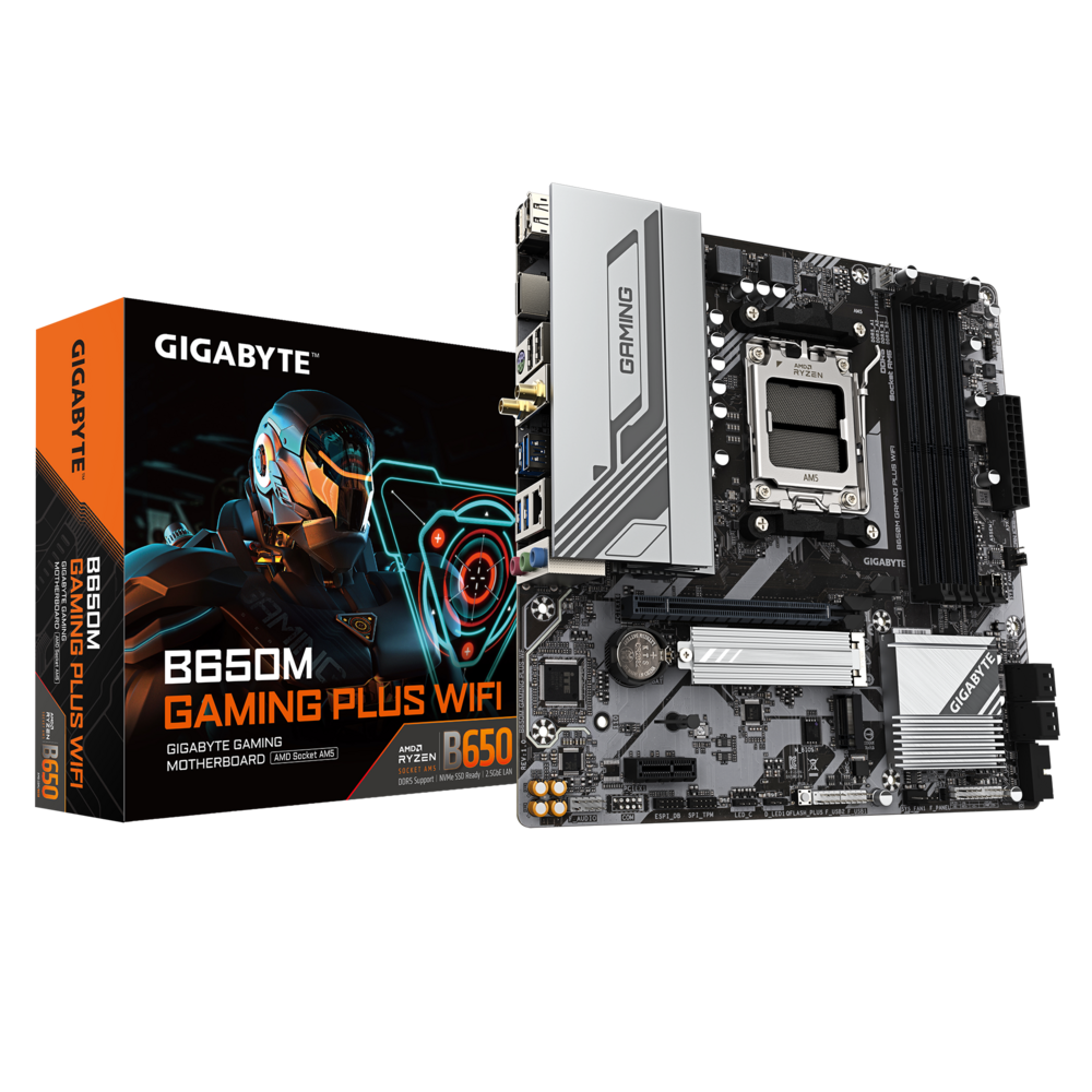 Материнская плата Gigabyte B650M GAMING PLUS WIFI, RTL