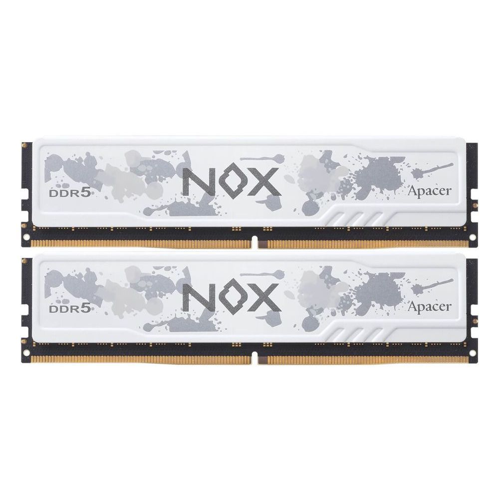 Модуль памяти Apacer 64GB DDR5 5600 DIMM OC NOX White w/HS, kit 2x32GB CL40, 1.25V