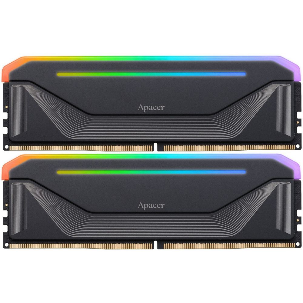 Модуль памяти Apacer 64GB DDR5 6400 DIMM OC NOX RGB  w/HS, kit 2x32GB CL32, 1.4V