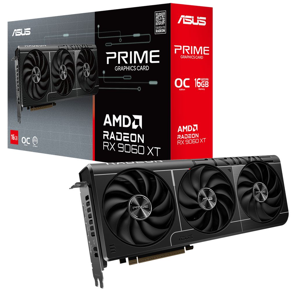Видеокарта ASUS PRIME-RX9060XT-O16G