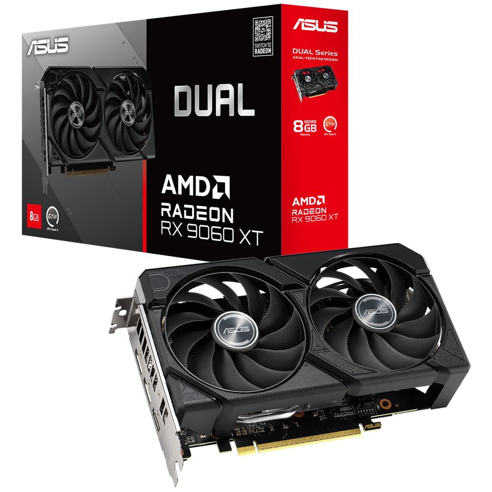Видеокарта ASUS DUAL-RX9060XT-8G