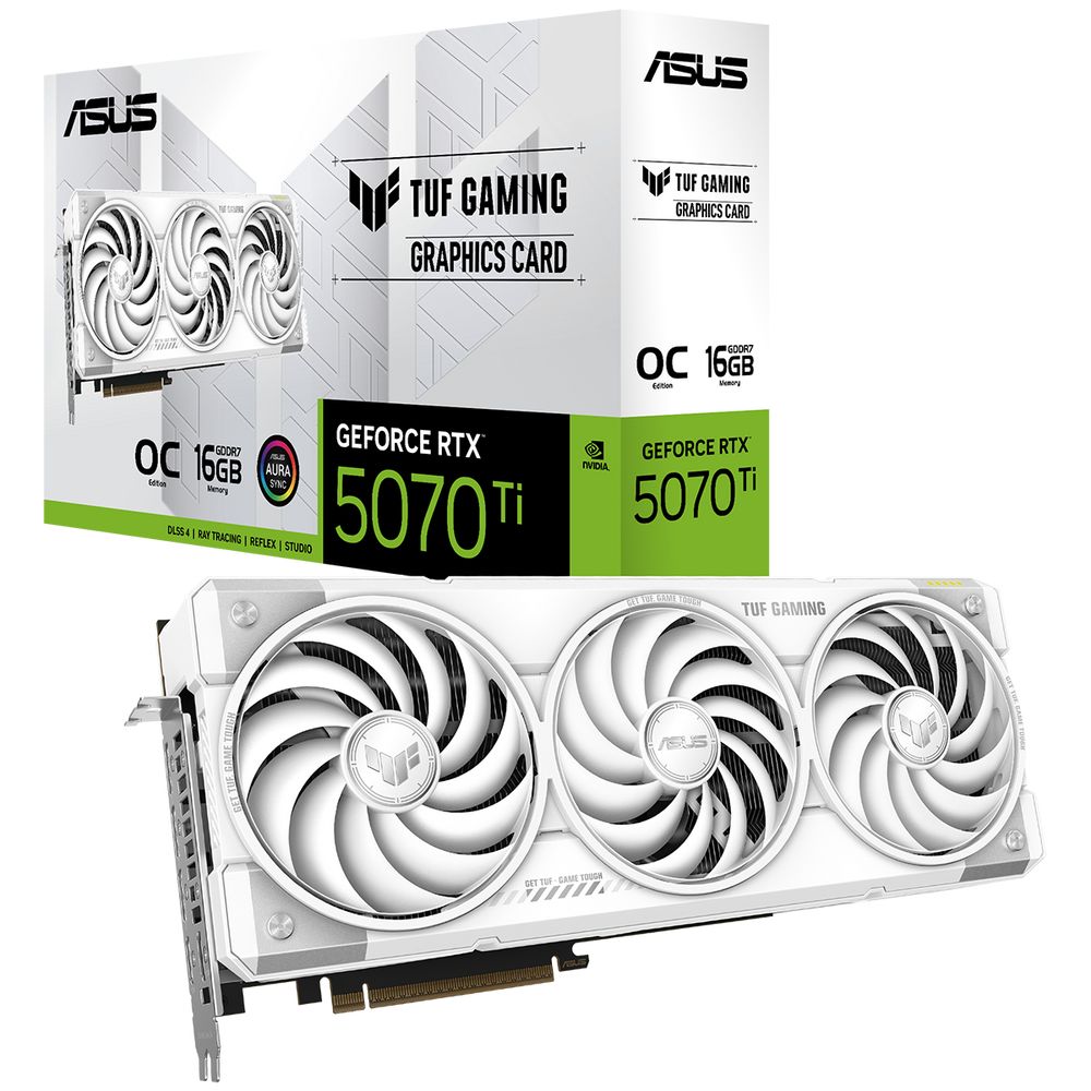 Видеокарта ASUS TUF-RTX5070TI-O16G-WHITE-GAMING