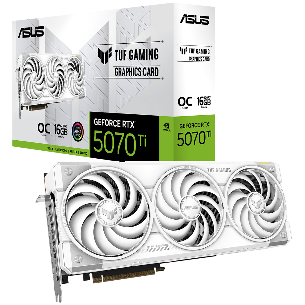 Видеокарта ASUS TUF-RTX5070TI-O16G-WHITE-GAMING