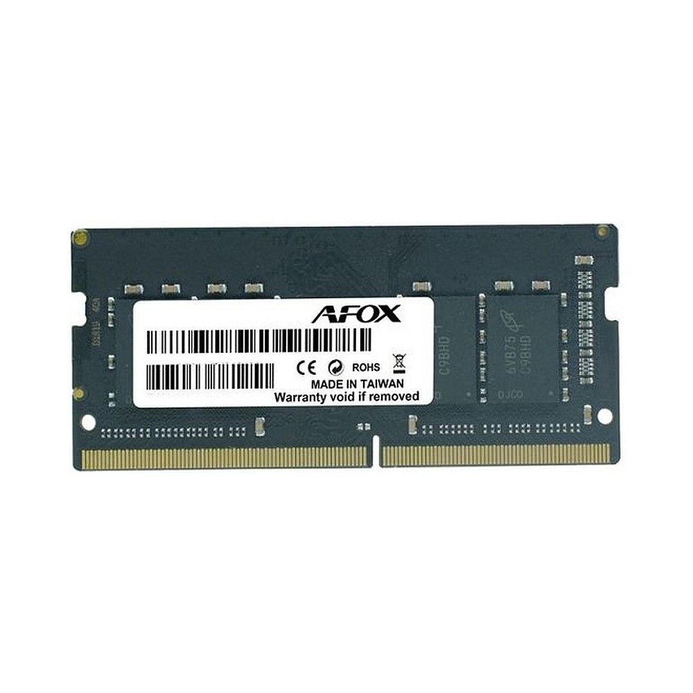 Модуль памяти Afox 8GB DDR4 3200Mhz SO-DIMM Single Channel Package (1x8GB) PC4-25600, 260- Pin, Non-ECC, Un-Buffered, CL 22-22-22-52, 1.2V