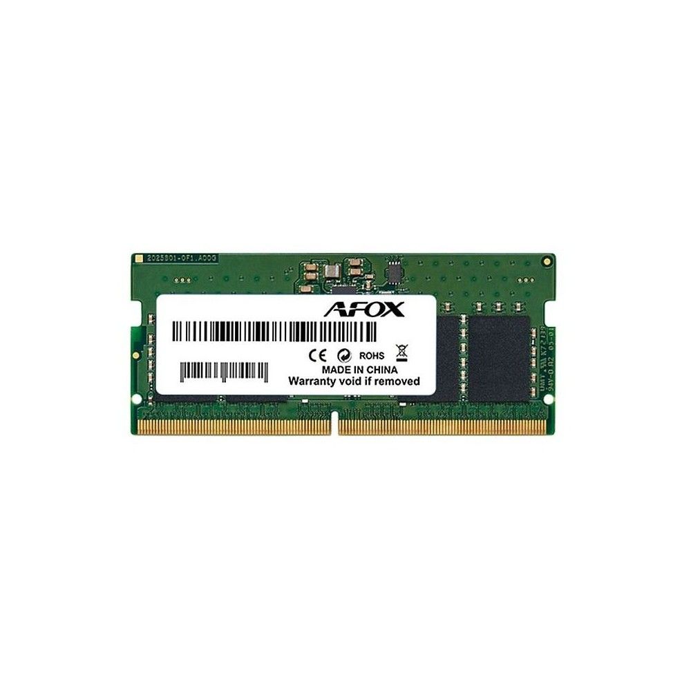 Модуль памяти Afox 16GB DDR5 5600Mhz SO-DIMM Single Channel Package (1x16GB) , PC5-44800, 262- Pin, Non-ECC, Un-Buffered, CL46-46-46-90, 1.1V