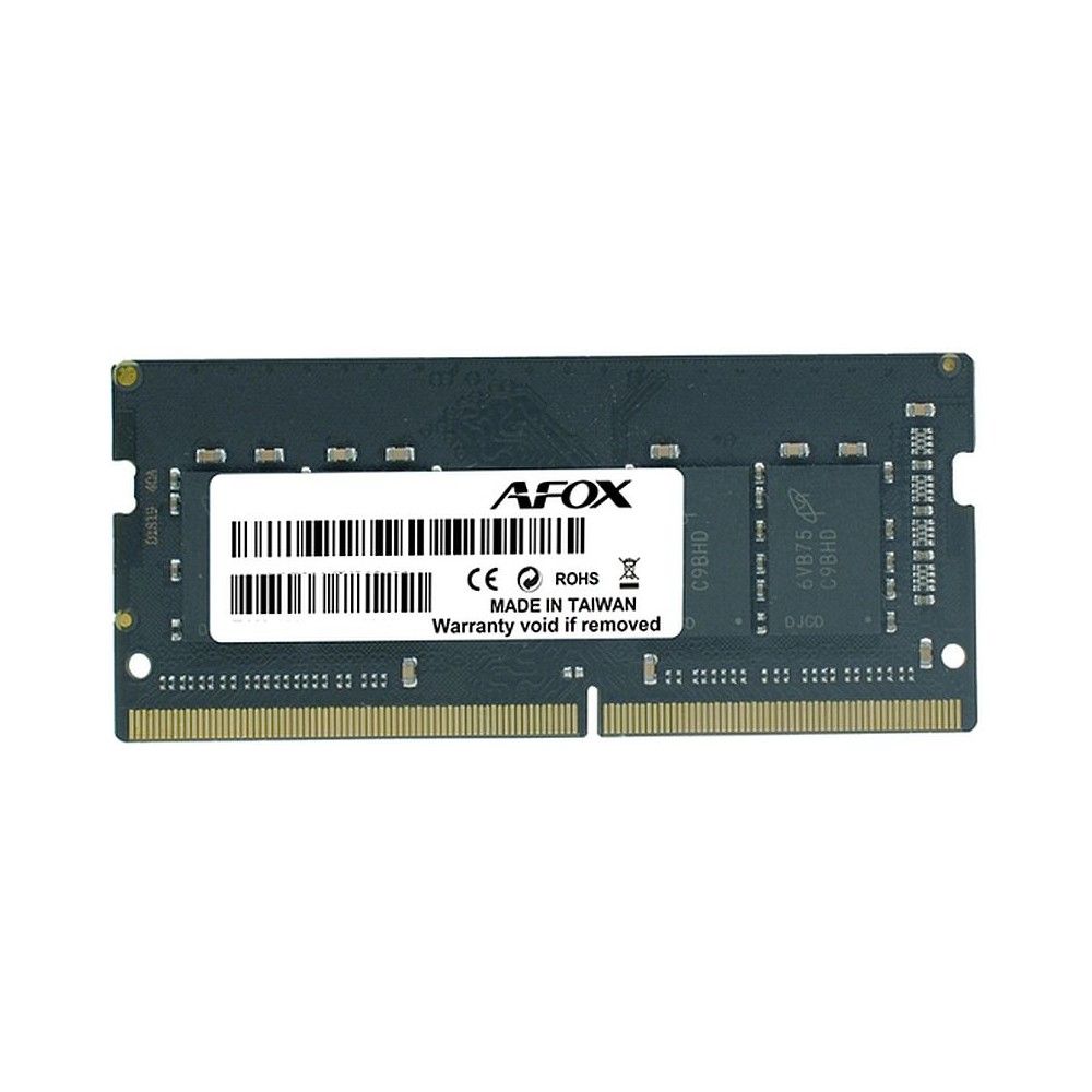 Модуль памяти Afox X 16GB DDR4 2666Mhz SO-DIMM Single Channel Package (1x16GB), PC4-21300, 260- Pin, Non-ECC, Un-Buffered, CL 19-19-19-43, 1.2V
