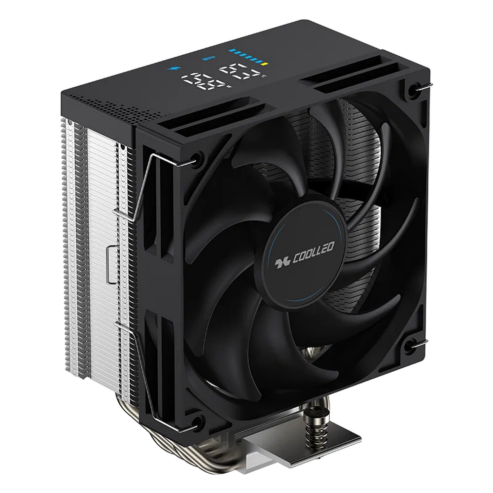 Вентилятор для процессора Coolleo CPU Cooler CL-B40-DIG V2 Intel: LGA 115X/1200/1700/1851 AMD: AM4/AM5 220W TDP