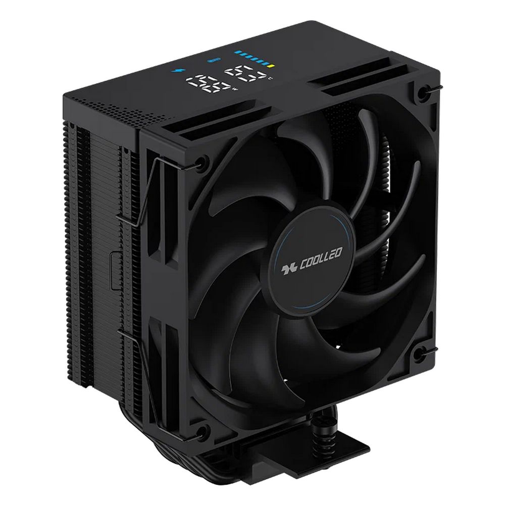 Вентилятор для процессора Coolleo CPU Cooler CL-B40-DIG-BK V2 Intel: LGA 115X/1200/1700/1851 AMD: AM4/AM5 220W TDP