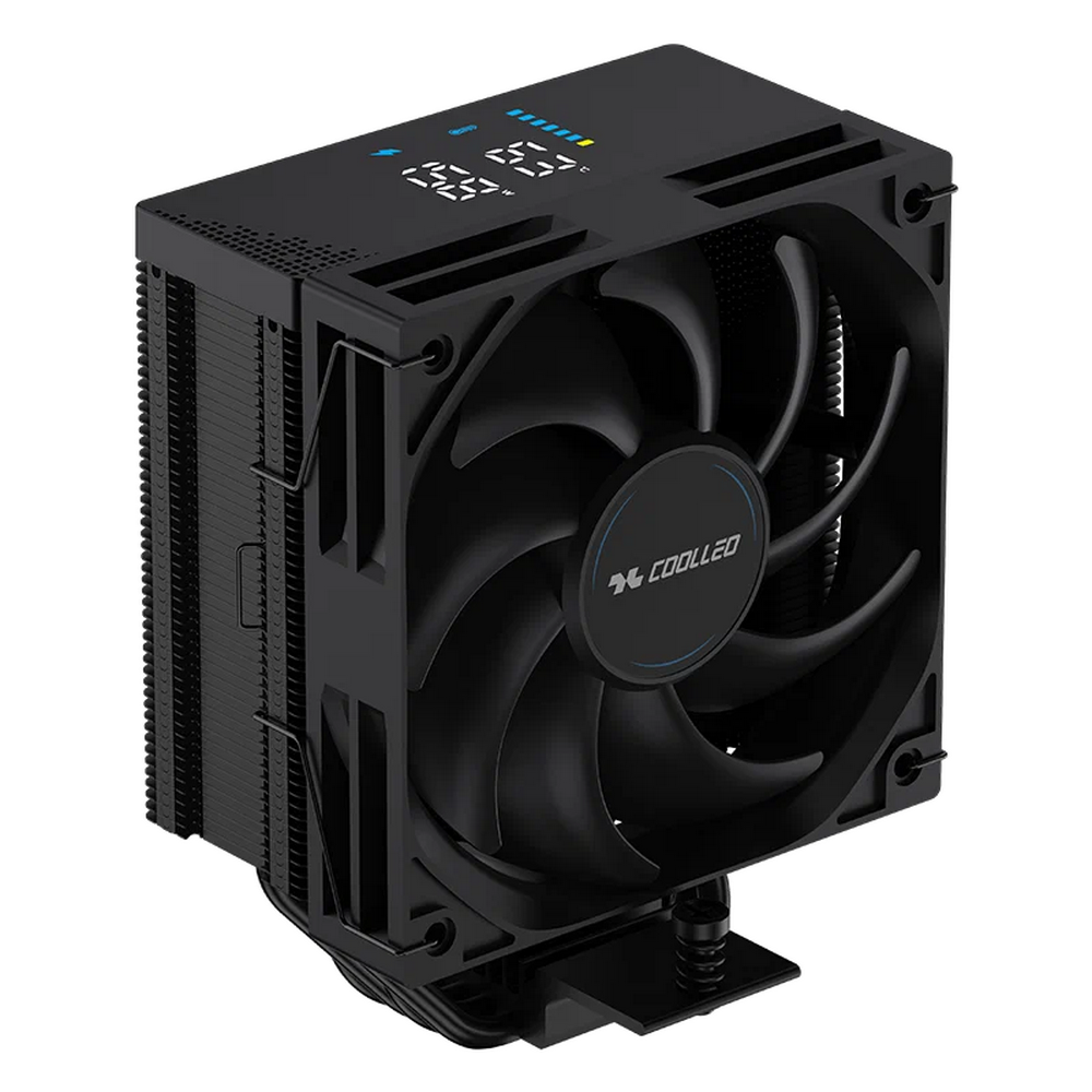 Вентилятор для процессора Coolleo CPU Cooler CL-B40-DIG-BK V2 Intel: LGA 115X/1200/1700/1851 AMD: AM4/AM5 220W TDP