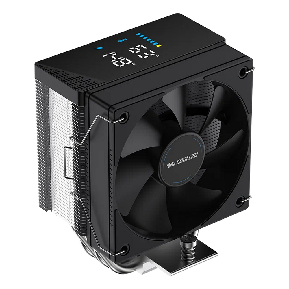 Вентилятор для процессора Coolleo CPU Cooler CL- B40S-DIG V2 Intel: LGA 115X/1200/1700/1851 AMD: AM4/AM5  200W TDP