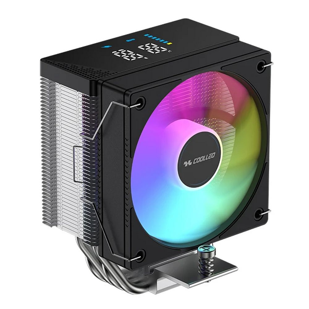 Вентилятор для процессора Coolleo CPU Cooler CL-B40S-DIG-ARGB V2 Intel: LGA 115X/1200/1700/1851 AMD: AM4/AM5 200W TDP