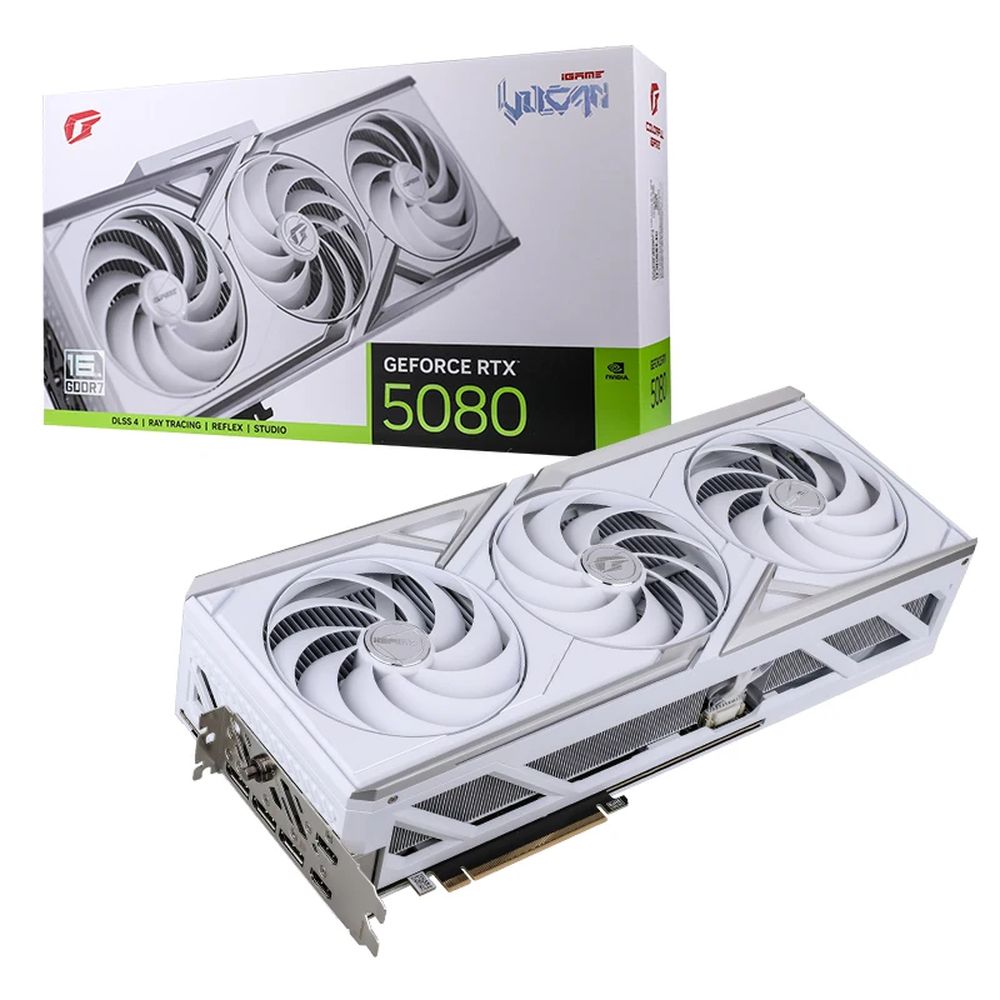Видеокарта Colorful RTX5080 VULCAN W OC 16GB-V 16GB GDDR7 256bit 3xDP HDMI 3FAN RTL