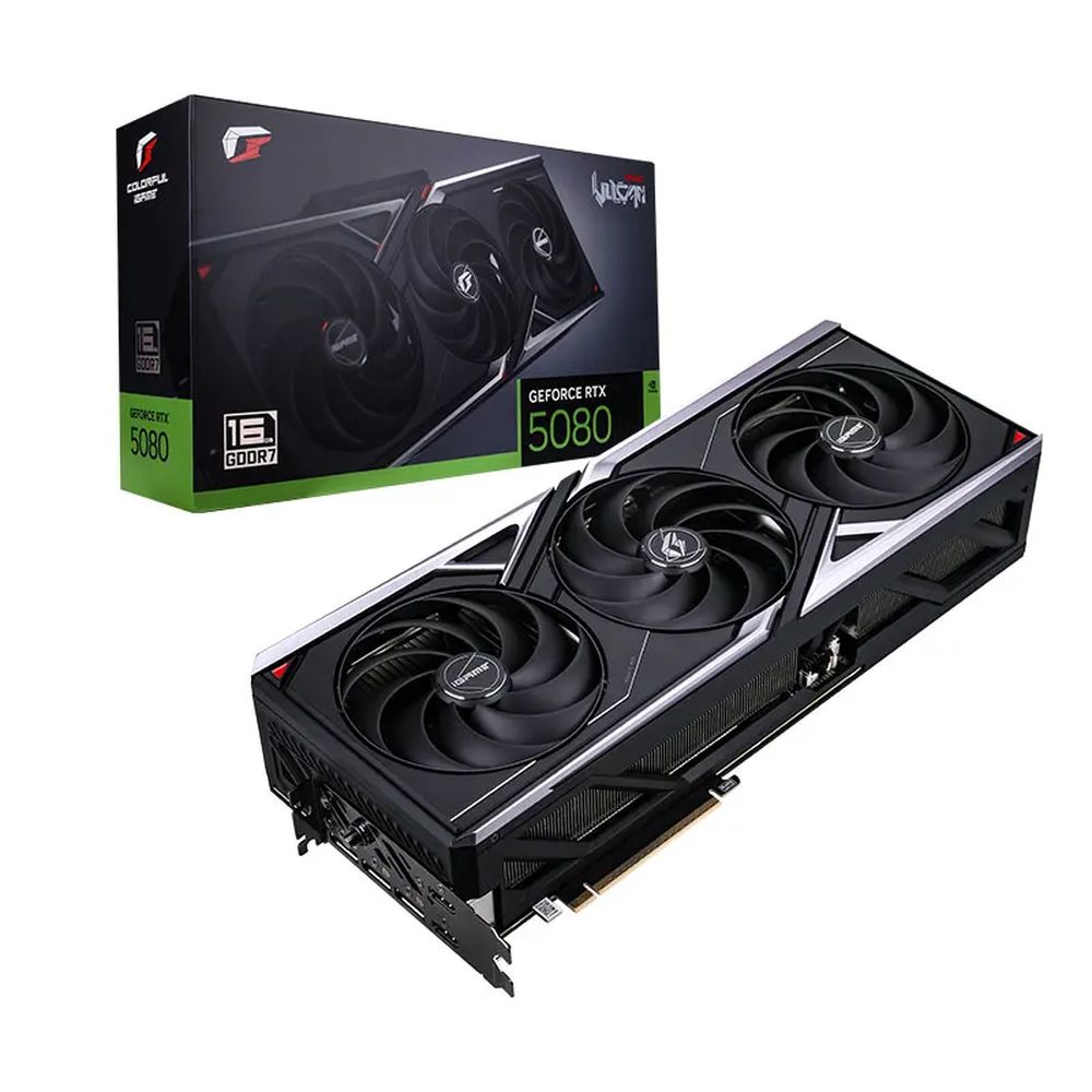 Видеокарта Colorful RTX5080 VULCAN OC 16GB-V 16GB GDDR7 256bit 3xDP HDMI 3FAN RTL