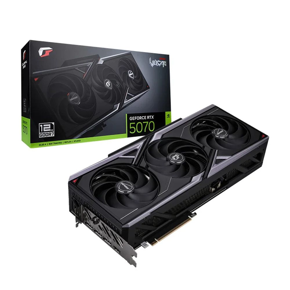Видеокарта Colorful RTX5070 VULCAN OC 12GB-V 12GB GDDR7 192bit 3xDP HDMI 3FAN RTL